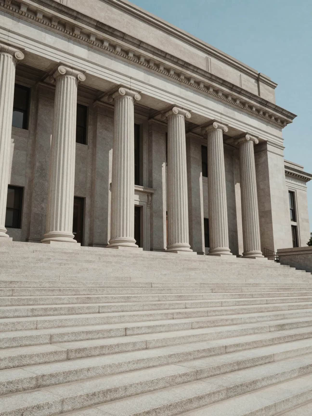 California courthouse facade